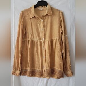 Women's Tue-Dye Button-Up Tunic
